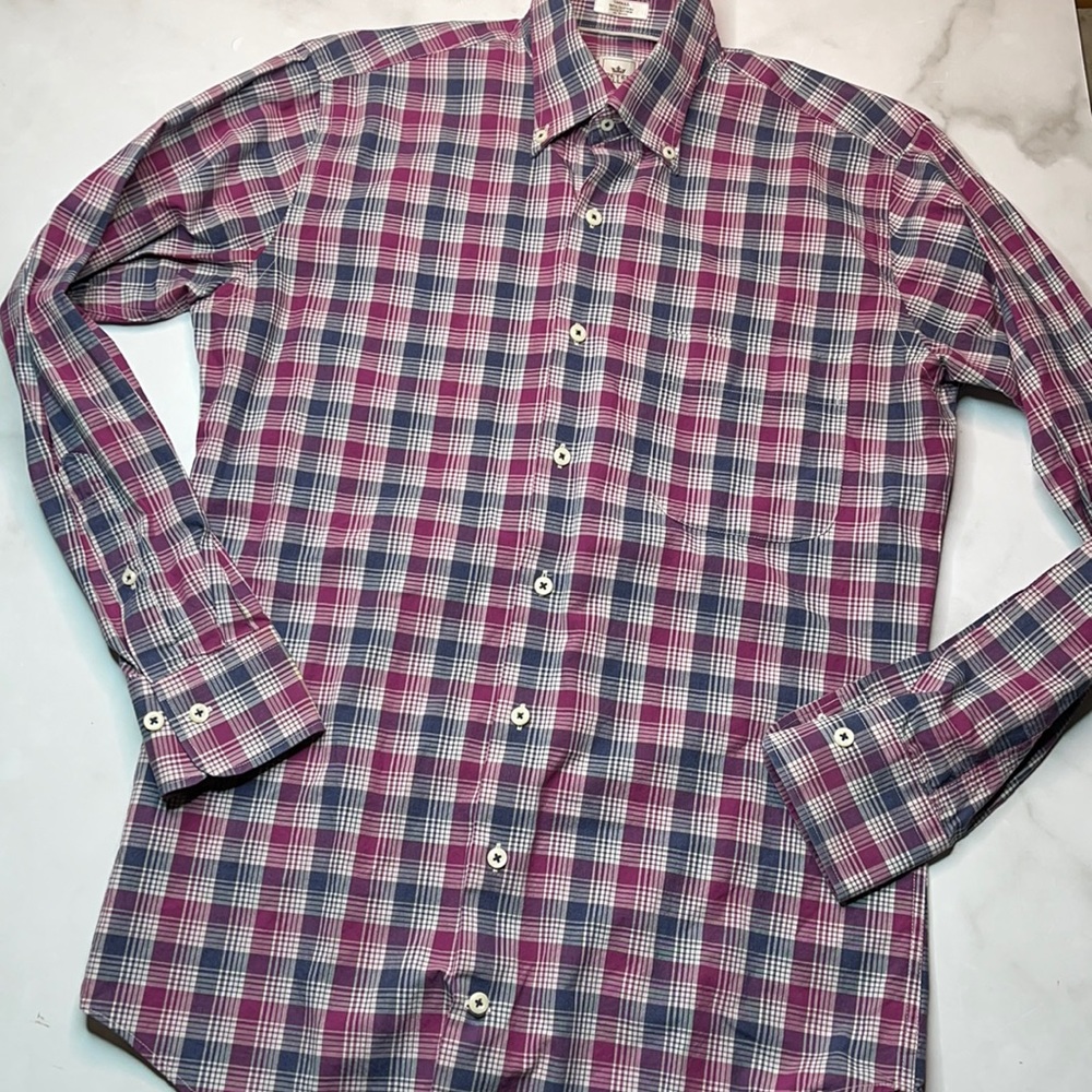Peter Millar Plaid Button Down Shirt